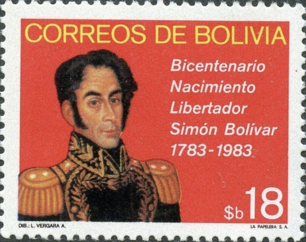Simon Bolivar stamp