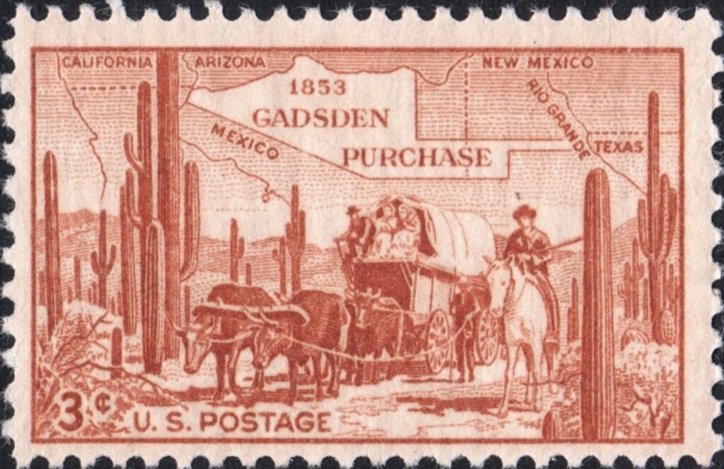 Gadsden Purchase postage stamp 1953