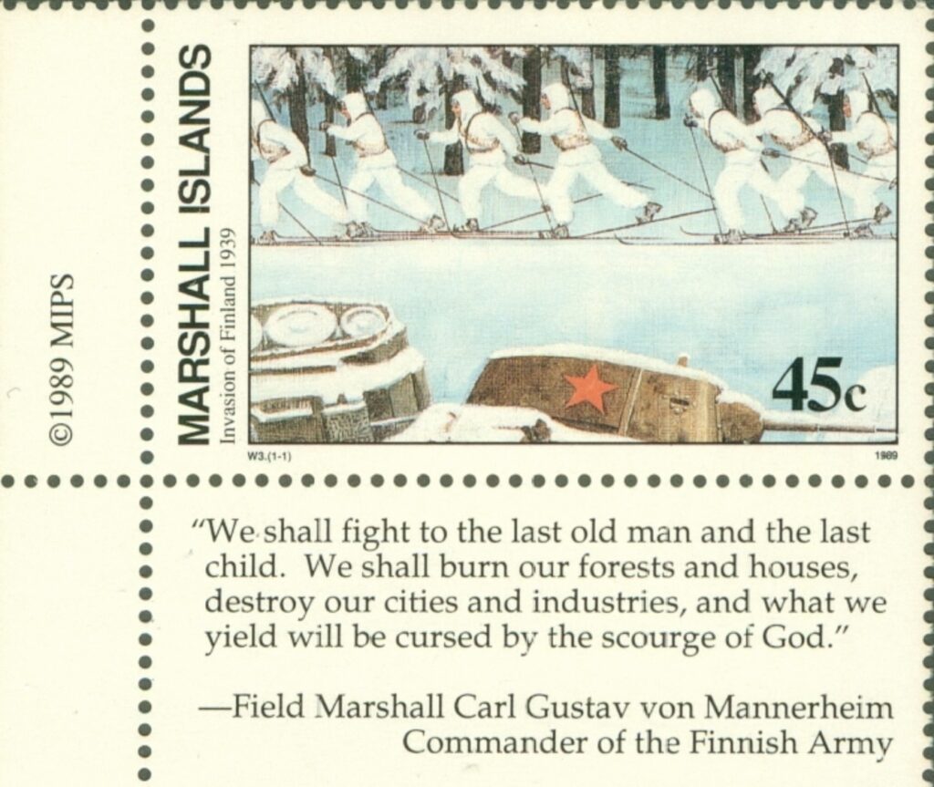 Winter War, stamp with tab