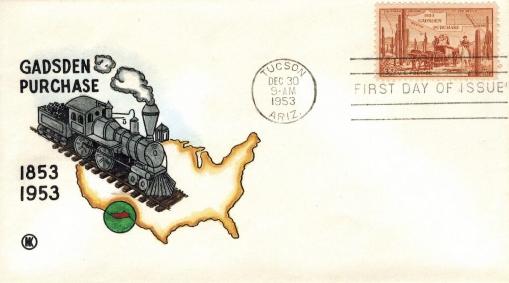 Gadsden Purchase stamp on a FDC