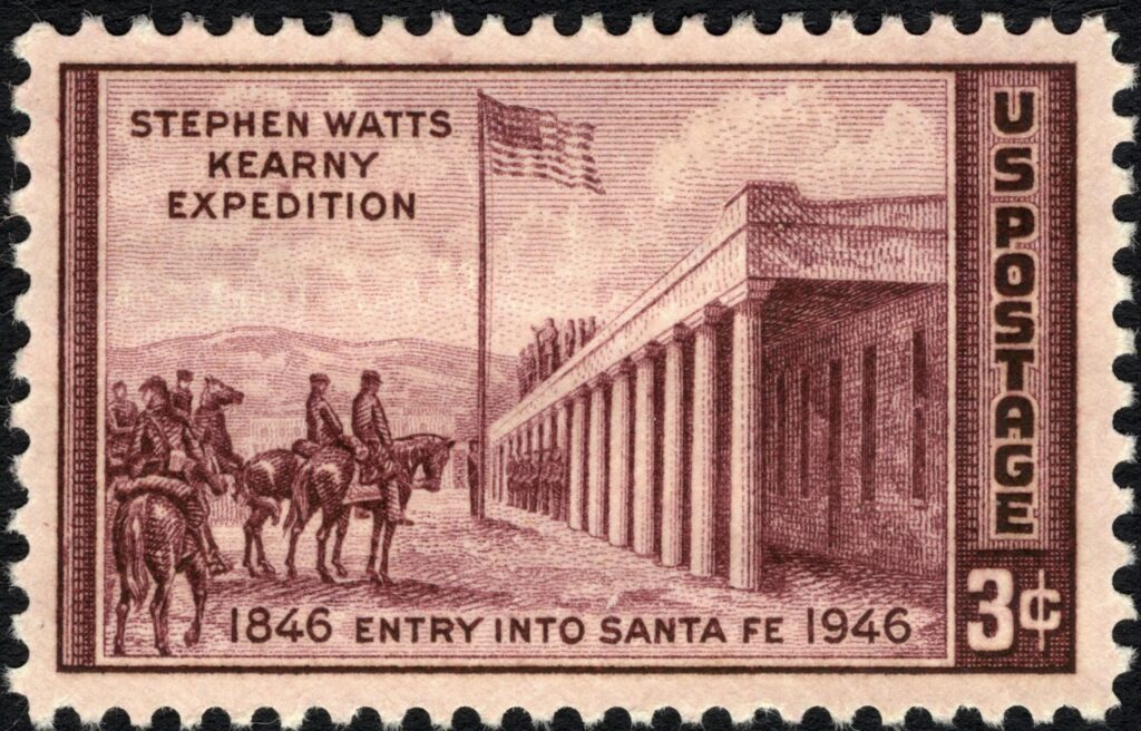 Kearney at Santa Fe postage stamp