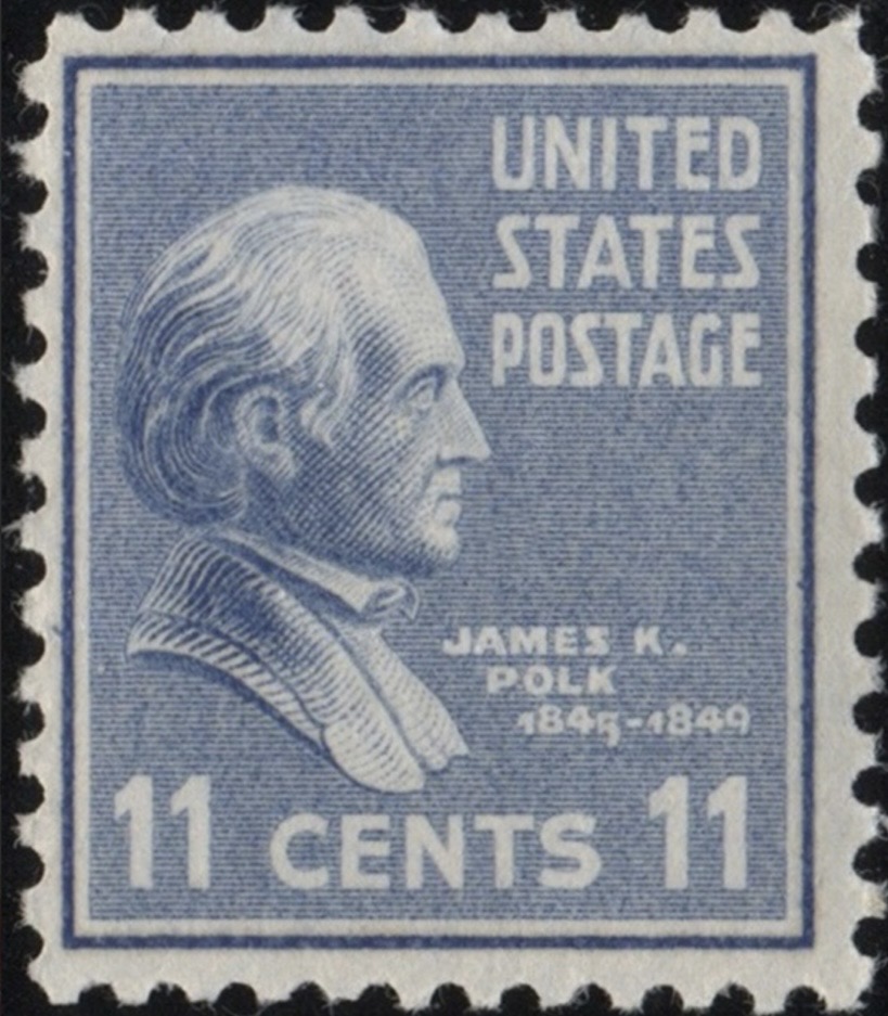 James K. Polk postage stamp