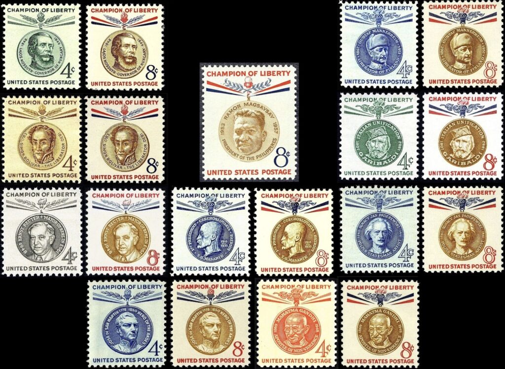 Stamps of Champion of Liberty series