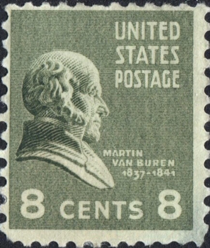 Martin van Buren on stamp