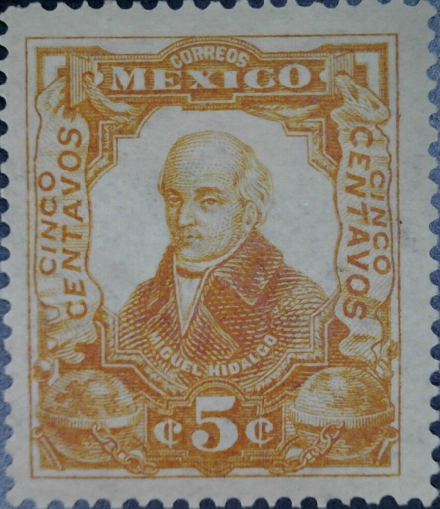 Hidalgo on postage stamp