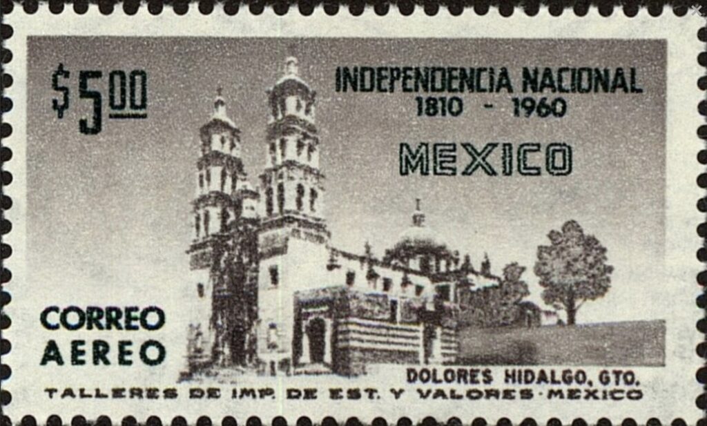 stamp features the site of the Grito