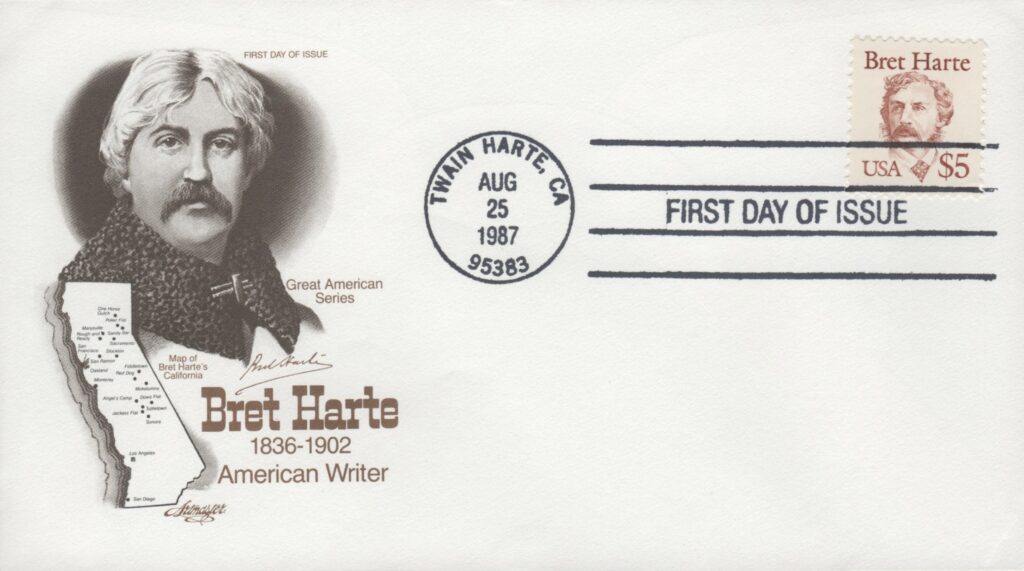 FDC Bret Harte stamp