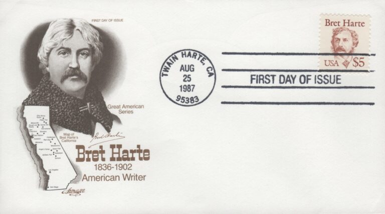 Bret Harte: The Voice of the Gold Rush on a $5 Stamp