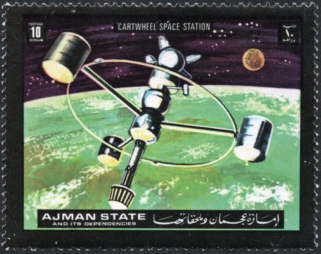 Concept of the cartwheel space station