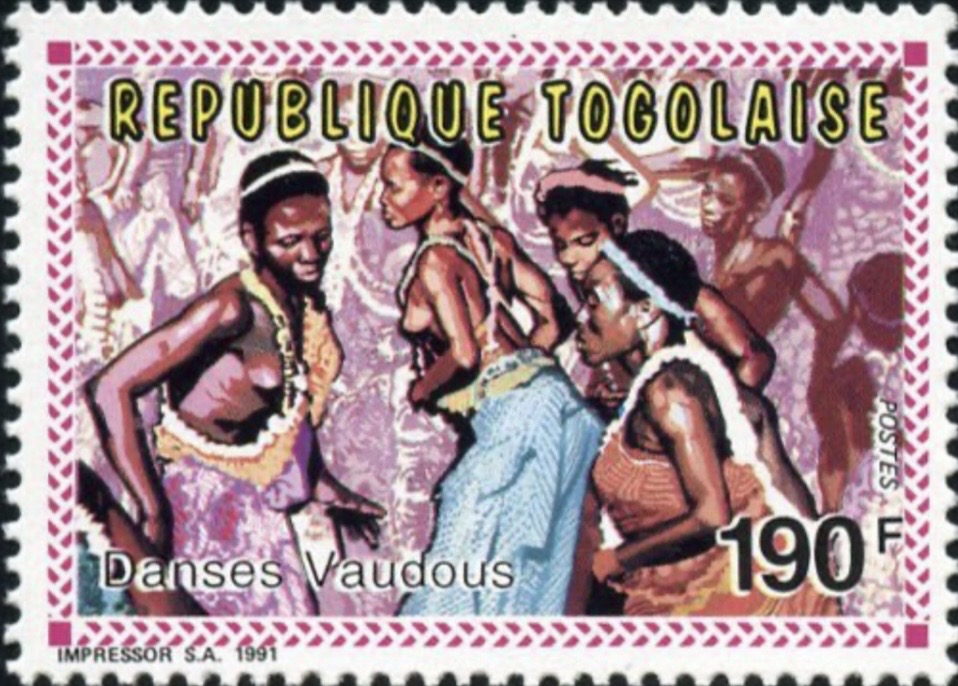 Togo stamp about voodoo